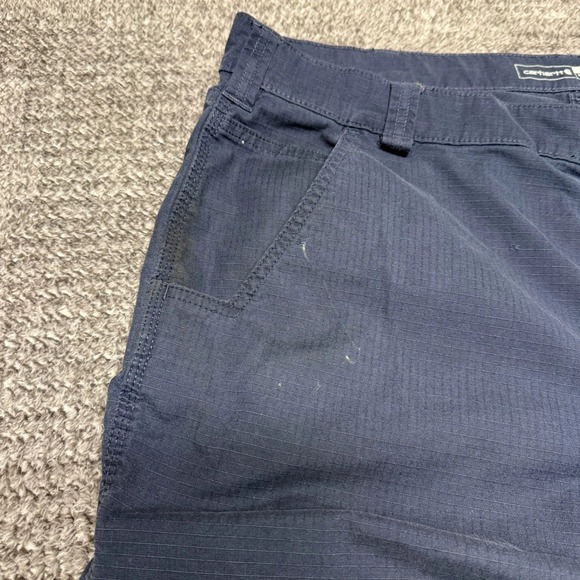 Carhartt Mens Force Ripstop Utility Work Pants 42x32 Blue Relaxed Fit Cargo - Picture 8 of 14